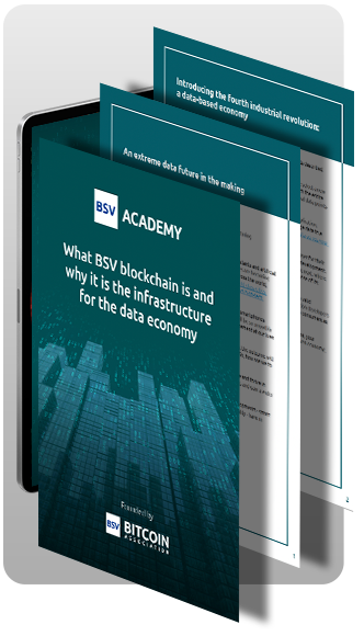 What BSV blockchain is and why it is the infrastructure for the data economy ebook banner