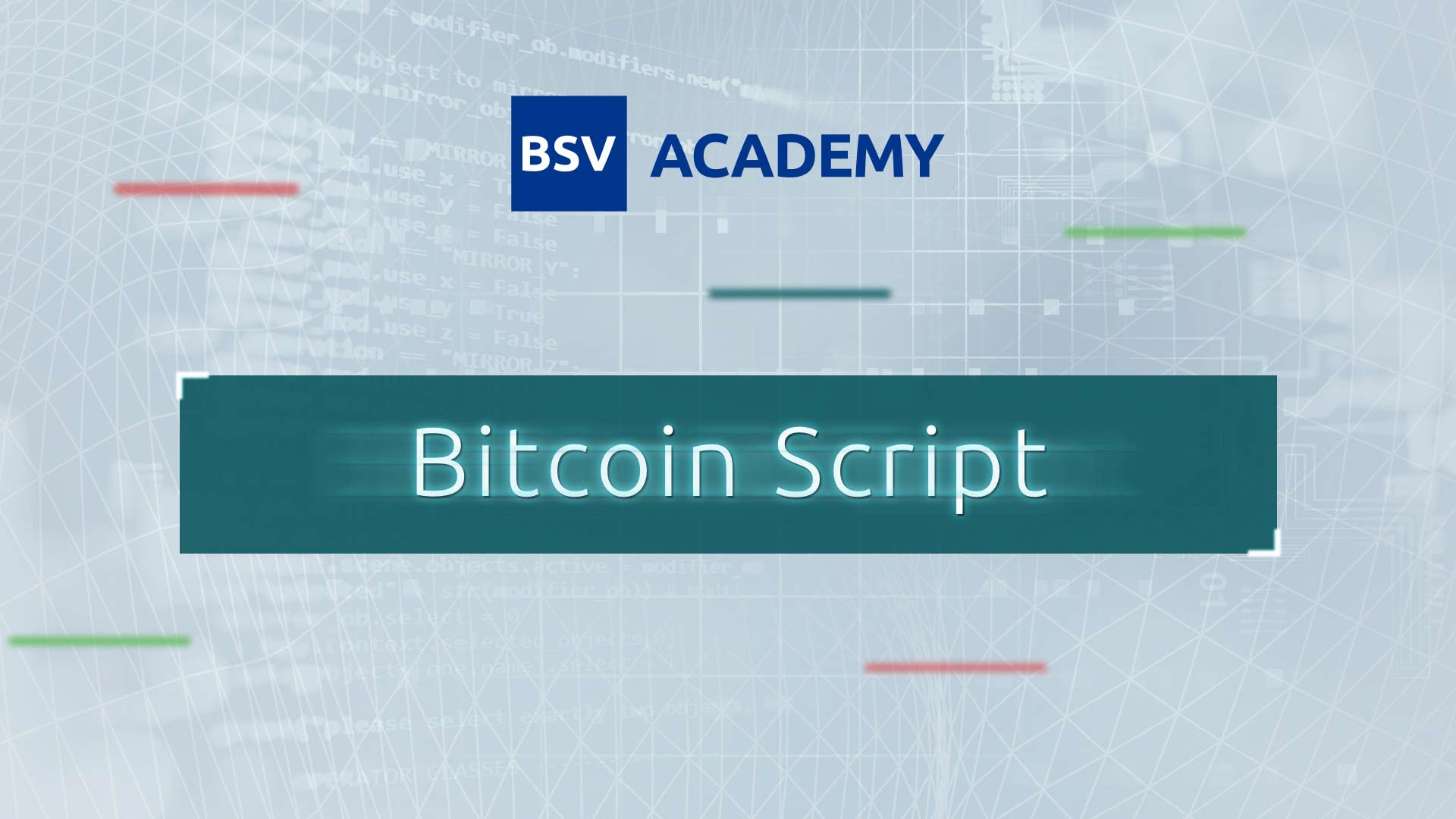 Bitcoin Script course
